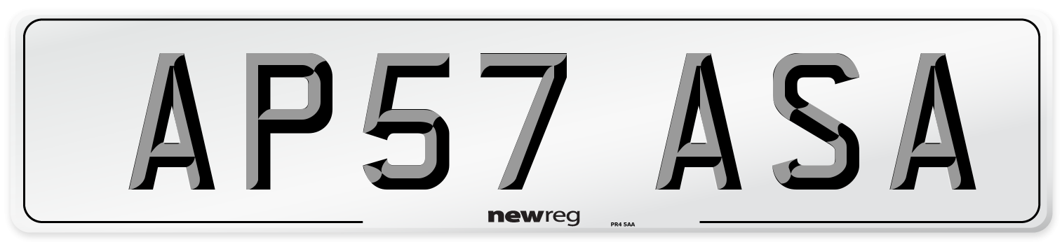 AP57 ASA Number Plate from New Reg
